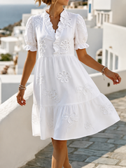 Floral Embroidered Effortless Dress | Tracked Shipping