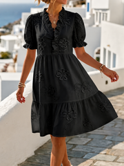 Floral Embroidered Effortless Dress | Tracked Shipping
