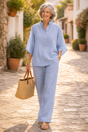 Effortless Cotton Linen 2-Piece Set | Tracked Shipping