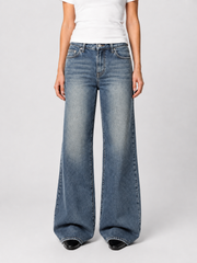 FLASH SALE – Effortless Comfort Wide-Leg Jeans | Tracked Shipping