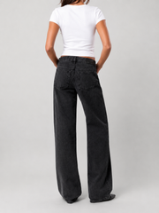 FLASH SALE – Effortless Comfort Wide-Leg Jeans | Tracked Shipping