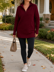The Everyday Half-Zip Knit | Tracked Shipping