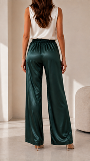 FLASH SALE – Effortless Satin Wide-Leg Pants | Tracked Shipping