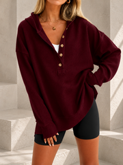 Soft-Touch Ribbed Everyday Hoodie | Tracked Shipping